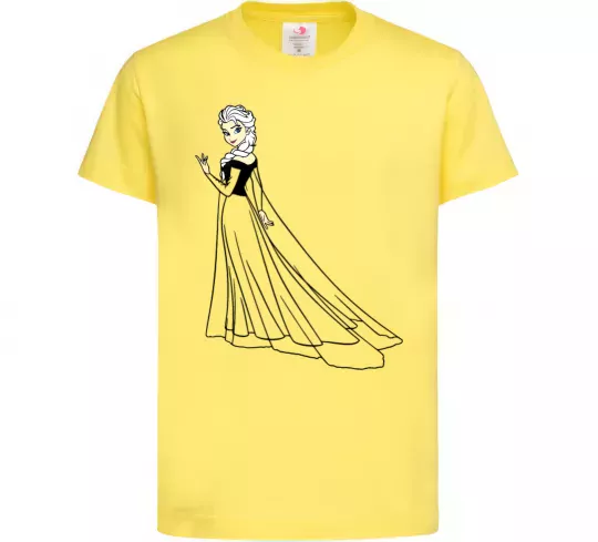 Детская футболка Ельза Холодне Серце Лимонный фото