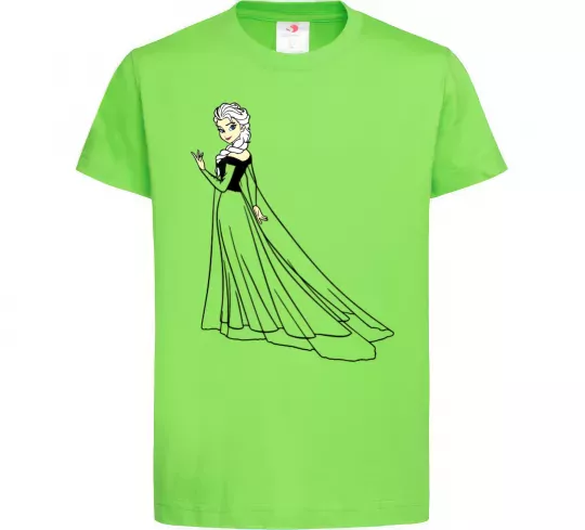 Детская футболка Ельза Холодне Серце Лаймовый фото