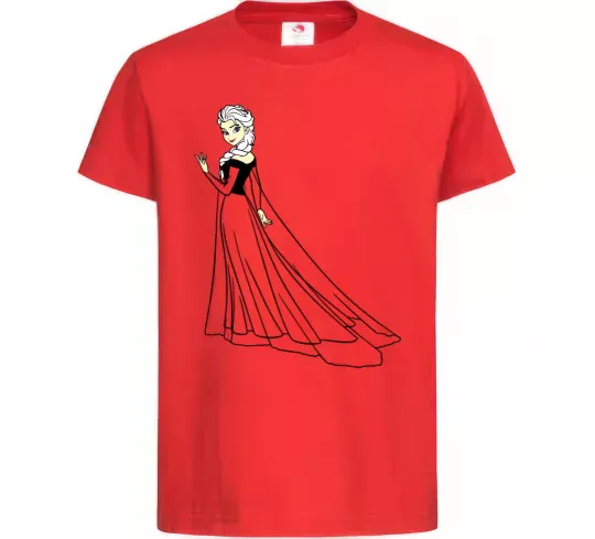 Детская футболка Ельза Холодне Серце Красный фото