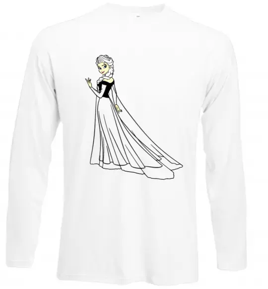 Лонгслив Ельза Холодне Серце Белый фото