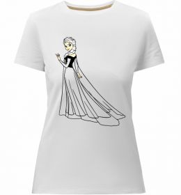 Женская премиум футболка Ельза Холодне Серце