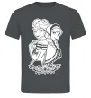 Чоловіча футболка Анна та Ельза Графіт фото