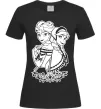 Женская футболка Анна та Ельза Черный фото