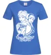 Женская футболка Анна та Ельза Ярко-синий фото