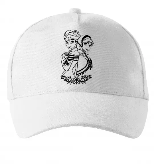 Кепка Анна та Ельза Білий фото