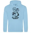 Мужская толстовка (худи) Анна та Ельза Голубой фото