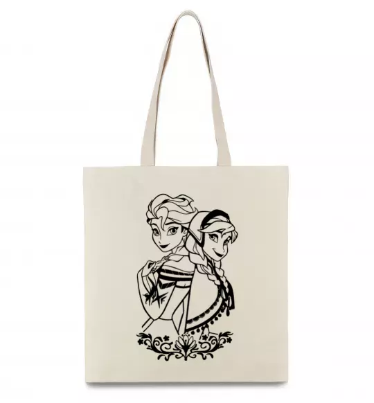 Эко-сумка Анна та Ельза Бежевый фото