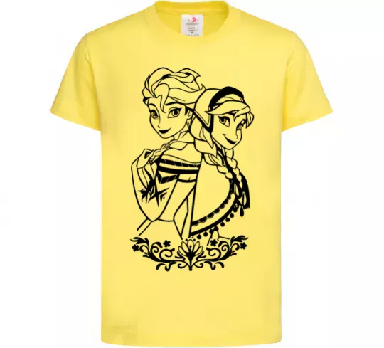 Детская футболка Анна та Ельза Лимонный фото