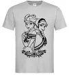 Чоловіча футболка Анна та Ельза Сірий фото
