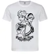Чоловіча футболка Анна та Ельза Білий фото