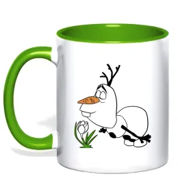 Чашка з кольоровою ручкою