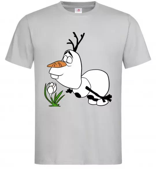 Чоловіча футболка Олаф весна Сірий фото