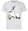 Чоловіча футболка Олаф весна Білий фото
