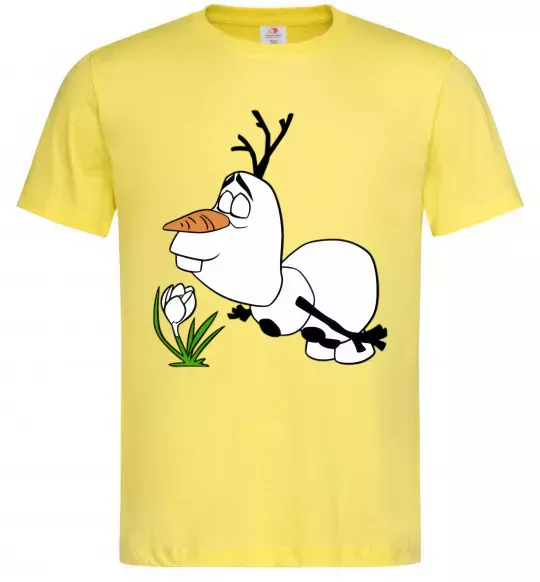 Чоловіча футболка Олаф весна Лимонний фото