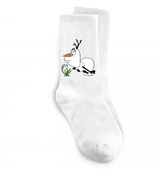 Носки Олаф весна Белый фото