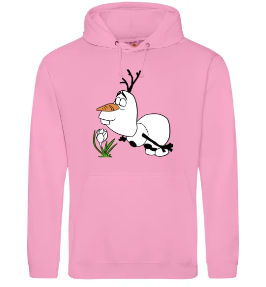 Мужская толстовка (худи) Олаф весна Розовый фото