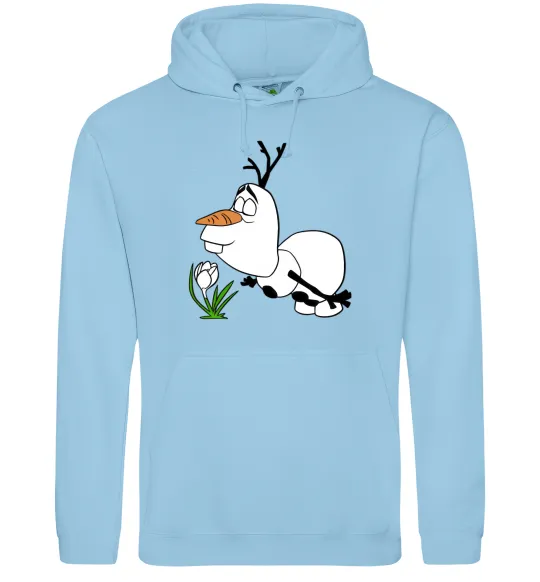 Жіноча толстовка (худі) Олаф весна Блакитний фото