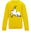 Детский Свитшот Олаф весна Солнечно желтый фото