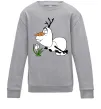 Детский Свитшот Олаф весна Серый меланж фото