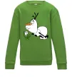 Детский Свитшот Олаф весна Лаймовый фото