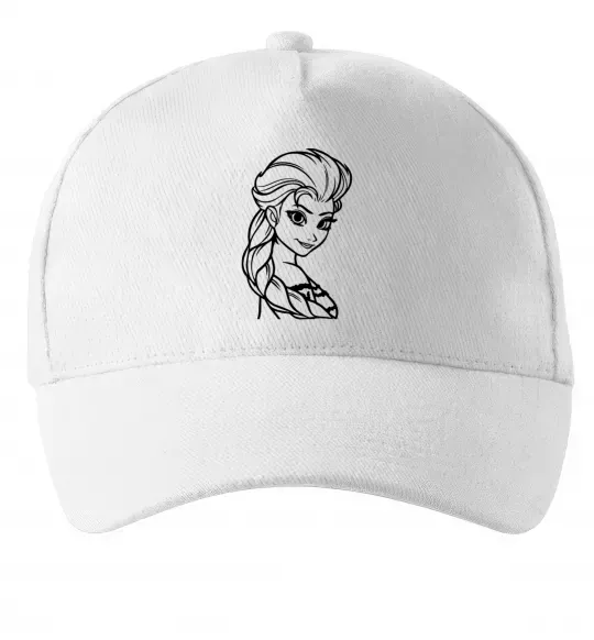Кепка Ельза портрет Белый фото