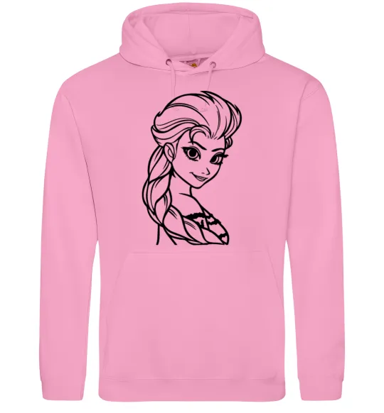 Жіноча толстовка (худі) Ельза портрет Рожевий фото