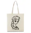 Еко-сумка Ельза портрет Бежевий фото