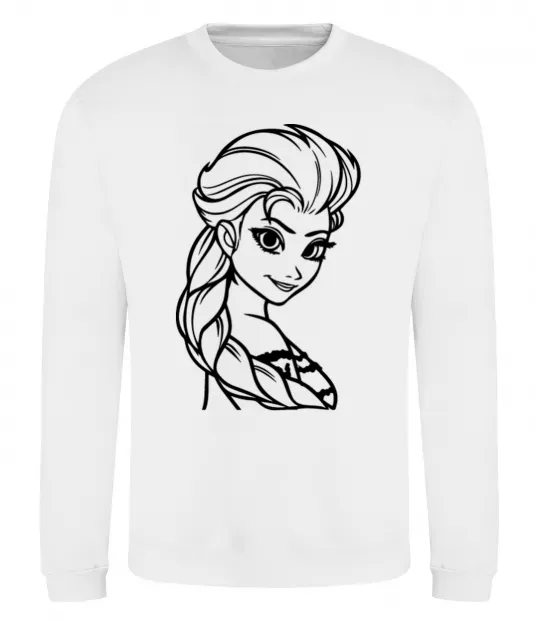 Світшот Ельза портрет Білий фото