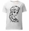Чоловіча преміум футболка Ельза портрет Білий фото