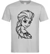 Мужская футболка Ельза портрет Серый фото