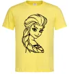 Мужская футболка Ельза портрет Лимонный фото