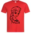 Мужская футболка Ельза портрет Красный фото