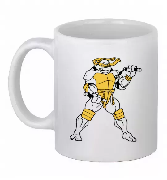 Чашка керамічна Мікеланджело Білий фото