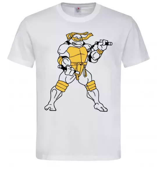 Мужская футболка Мікеланджело Белый фото