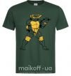 Чоловіча футболка Микеланджело Темно-зелений фото