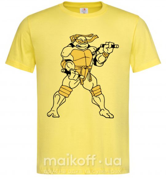 Чоловіча футболка Микеланджело Лимонний фото