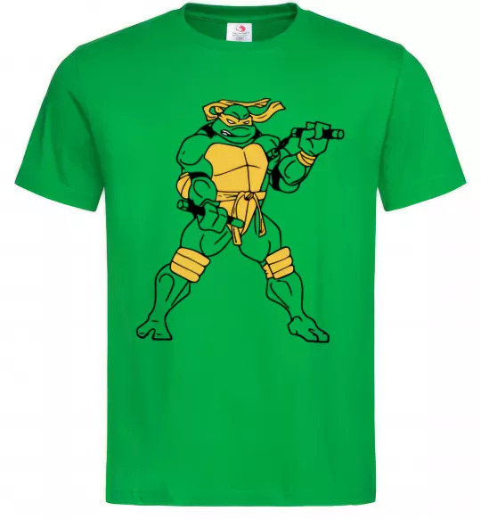 Мужская футболка Мікеланджело Зеленый фото