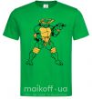 Мужская футболка Микеланджело Зеленый фото