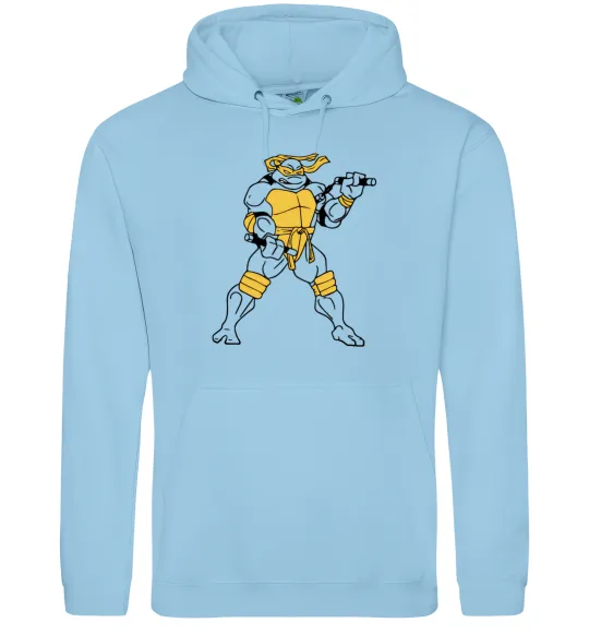 Мужская толстовка (худи) Мікеланджело Голубой фото