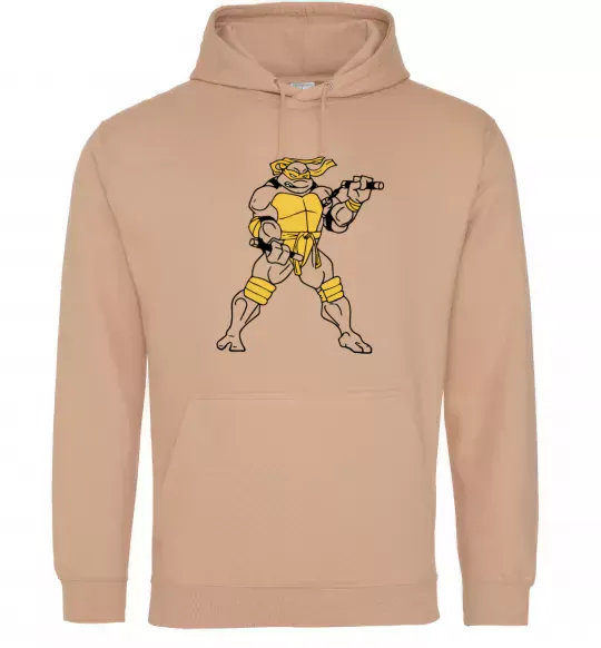 Женская толстовка (худи) Мікеланджело Песочный фото