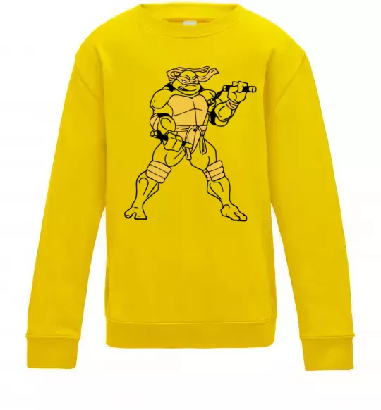 Дитячий світшот Мікеланджело Сонячно жовтий фото