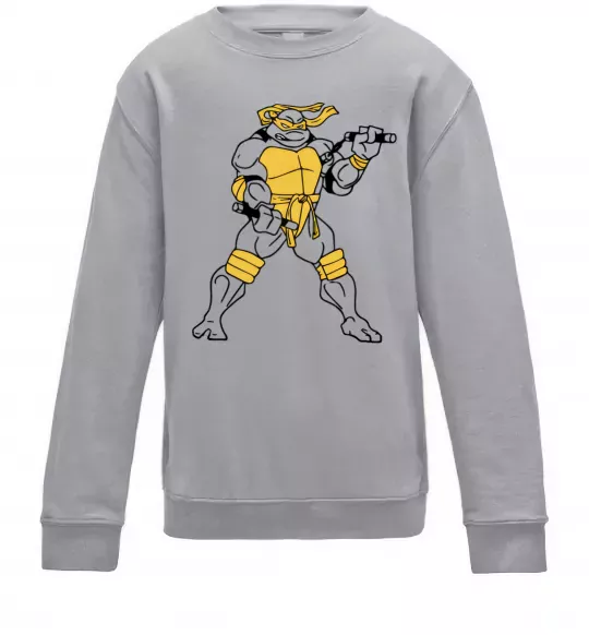 Дитячий світшот Мікеланджело Сірий меланж фото