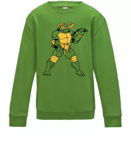 Дитячий світшот Мікеланджело Лаймовий фото