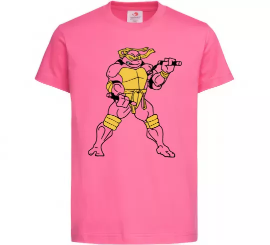 Дитяча футболка Мікеланджело Яскраво-рожевий фото