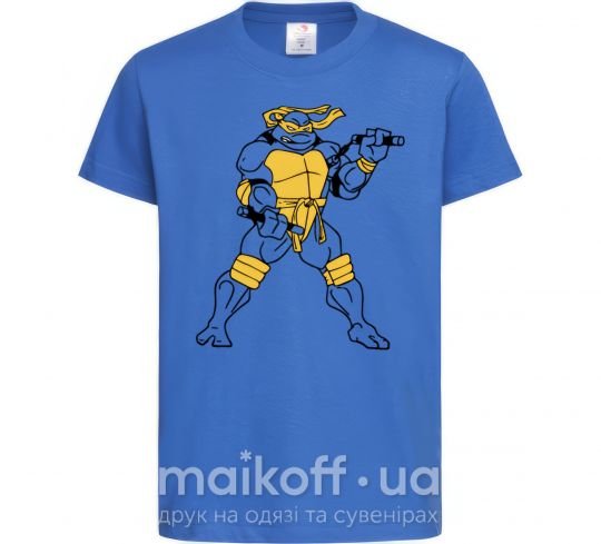 Детская футболка Микеланджело Ярко-синий фото