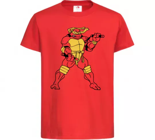 Дитяча футболка Мікеланджело Червоний фото