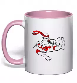 Чашка з кольоровою ручкою