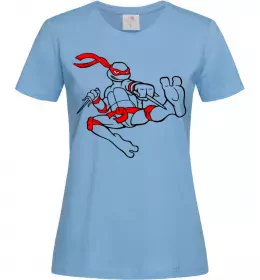 Жіноча футболка Мікеланджело Блакитний фото