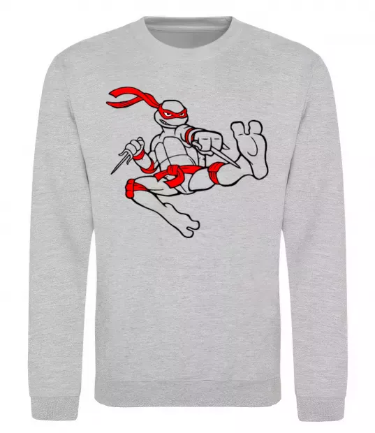 Свитшот Рафаель Серый меланж фото