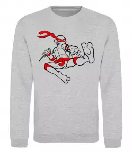 Свитшот Рафаель Серый меланж фото